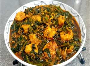 Shrimp Saagwala